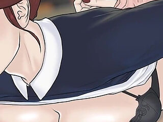 Quicky a Love Hotel Story. Student Banging His Professor on the Desk in the Classroom and Fills Her Pussy with Cum - Episode 8