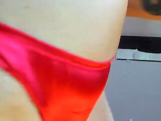 Real Hotwife Jess Ryan Modeling Satin Panties
