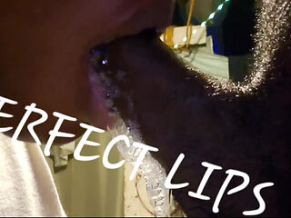 Perfect Lips Made Him Bust a Hard Nut! From Her Sloppily Deepthroating His Dick