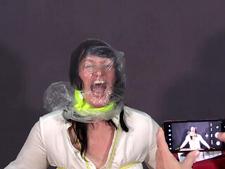Bondage with Breath Restriction Using Bags