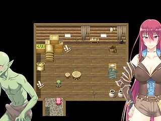 Goblin has a thing for poking this red-haired virgin