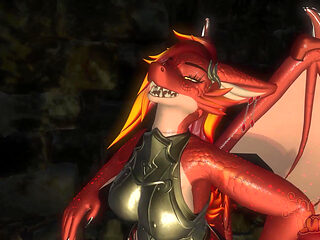 POV Horny dominant femdom futa dragon makes you serve her...