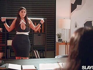 Violet Myers Submits Her Big Natural Tits To Vicki Chase