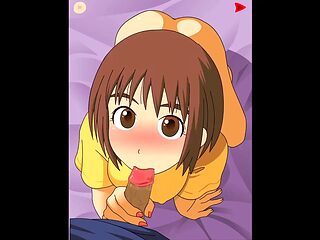 Animated 3some with Fuka Ayase