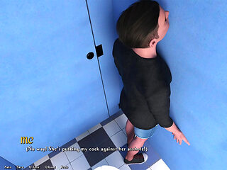 Camila's bahenol ass hard with a stranger through the glory hole bathroom door