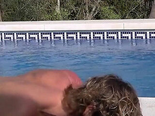 In the Sun by the Pool Having Holiday Sex