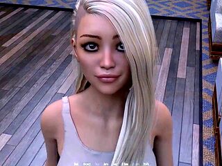 Novels, visual novel, kitchen blowjob