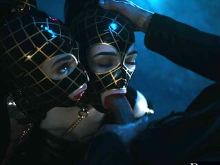 Small Hands and Joanna Angel in a kinky latex threesome