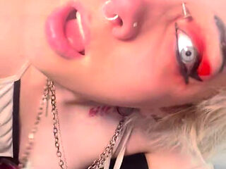 Nose Fetish Cute Goth Rubs Your Cock All Over Her Button Nose Pig Nose Flaring JOI Cum Inside My Nose