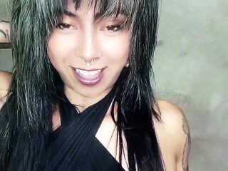 Sensual Black Suit Smoke Tease - Topless Seduction