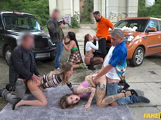 Eden Ivy’s Explosive Passion in Taxi Group Heat