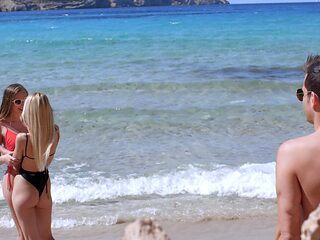 Alberto Blanco's massive cock pleases Stacy Cruz and Elena Vedem in a wild outdoor adventure