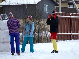Naughty Russians get wild in the pool