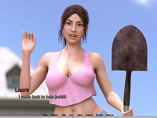Laura lustful secret - gameplay - roleplay - helping neighbor , shower