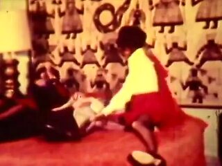 Nostalgic vintage foursome caught on loop
