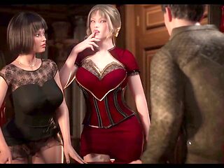 Hot maids in steamy threeways with creampies and lots of action