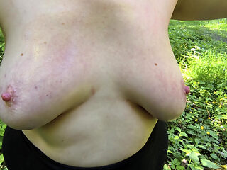 Oily Boobs Pounding in the Forest
