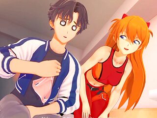 Scented undies of the seductive Asuka in my hentai fantasy