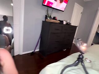 Amateur GF's deepthroat face fuck with perfect technique
