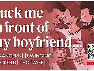 Erotic Audio In Asmr Audio Porn: First Time Hotwife Threesome At A Swingers Club With Cuckold Boyfriend For Women