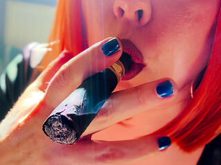 A Smoke Show From Tina Snua - Cigar Smoking Smoker Smoke Drifting OME