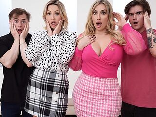 Mom Swap featuring Adira Allure and Mia James's doggystyle clip