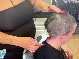 Shaving Quinn's Head
