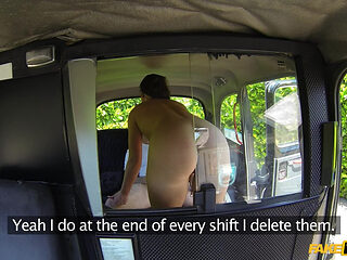 Fake Taxi - Naughty Lucy Love Likes That Ride Outdoors & Gives a Cabbie a Blowjob in Car Leading to a Pussy Creampie