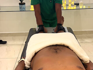 Leyne Rodriguez: Hot Latina in Massage Uniform Gives an Intense Oiled Session