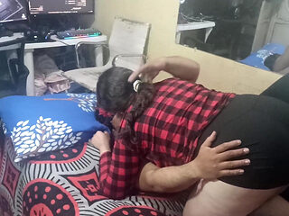 kissing and touching my girlfriend very delicious
