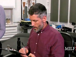Doctor Mike Mancini Breeds Ramon Nomars Wife Riley Nixon with Raw Fertility Pounding Right in Front