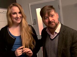 Anna Darling having office sex in front of her husband