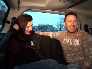 Picked up German Babe Enjoy Sucking Cock for Free Ride