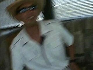 Nasty babe gets banged in van