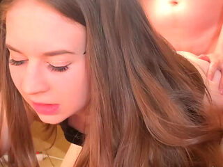 Stepsister learns his sexual experience in passionate deep pounding