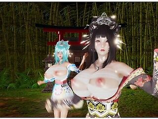 Car Toon - Girls Dancer極楽浄土 - Reika/ryoko/mona/susu