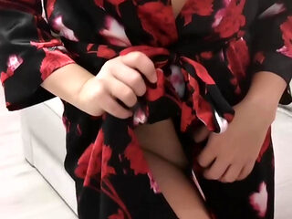 Teasing you in my kimono (full vid on my Onlyfans)