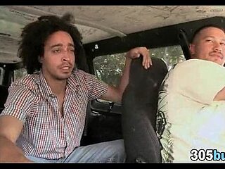 Public bus ride with hot van passenger