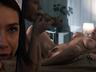 Innocent Little Puck's pussy eating dirt