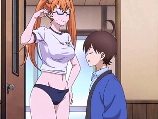 Tall anime volleyball hottie fucks boy hard in dorm sex