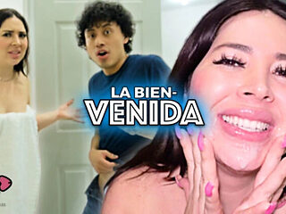 Aquiles Baezta Fucks Distant Step MILF - Big Tits Latina Facial & Cum in Mouth