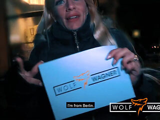 Hot German MILF Harleen Van Hynten lets modern-day tarzan cum on her big fake tits! Wolf Wagner
