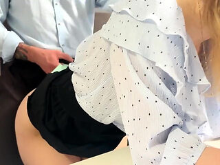 Shy Assistant Wedgie Bully Humping Session
