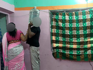 Desi Housewife Traps the Water Delivery Guy for a Wild Anal Creampie