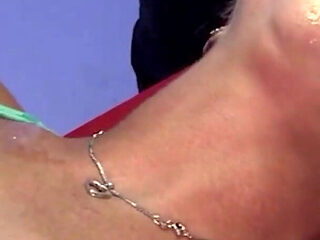 Bald BBC Bull Pounds 4 Drooling Sluts in Pool Gangbang!