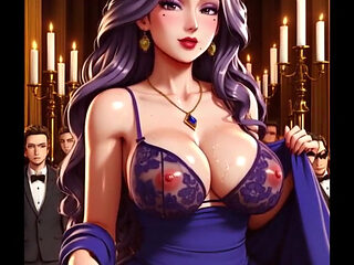 Naughty Princess Having Fun Under the Palace Lights