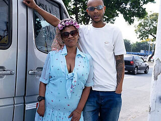 Ebony Granny Takes Rough BBC Anal In Car - Big Tits & Ass Fucked Hard