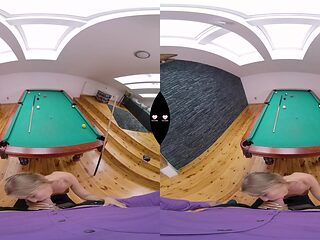 Blonde Babe Gets Pounded on Pool Table in VR POV