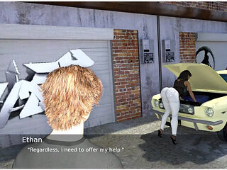 Project Hotwife - Gameplay - Roleplay - Wife Tries to Repair Car and Get Wet