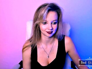 Skinny Webcam Teen Flaunts Perfect Natural Big Boobs